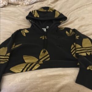 adidas Black and Gold Hoodie
